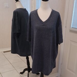4/$30 Blue V-Neck Tee - Size 2X (US18)